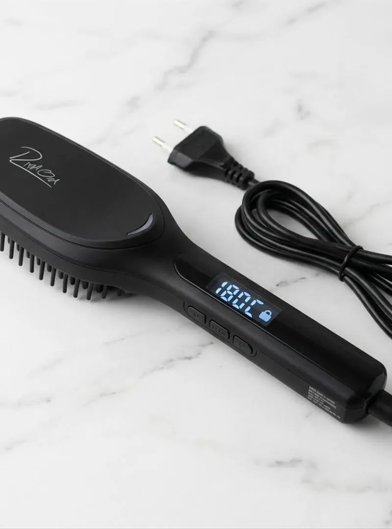 Brosse à cheveux thermique intelligente et élégante pour des cheveux doux