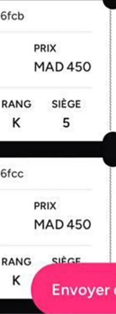 4 tickets pour le match Raja vs Rcaz