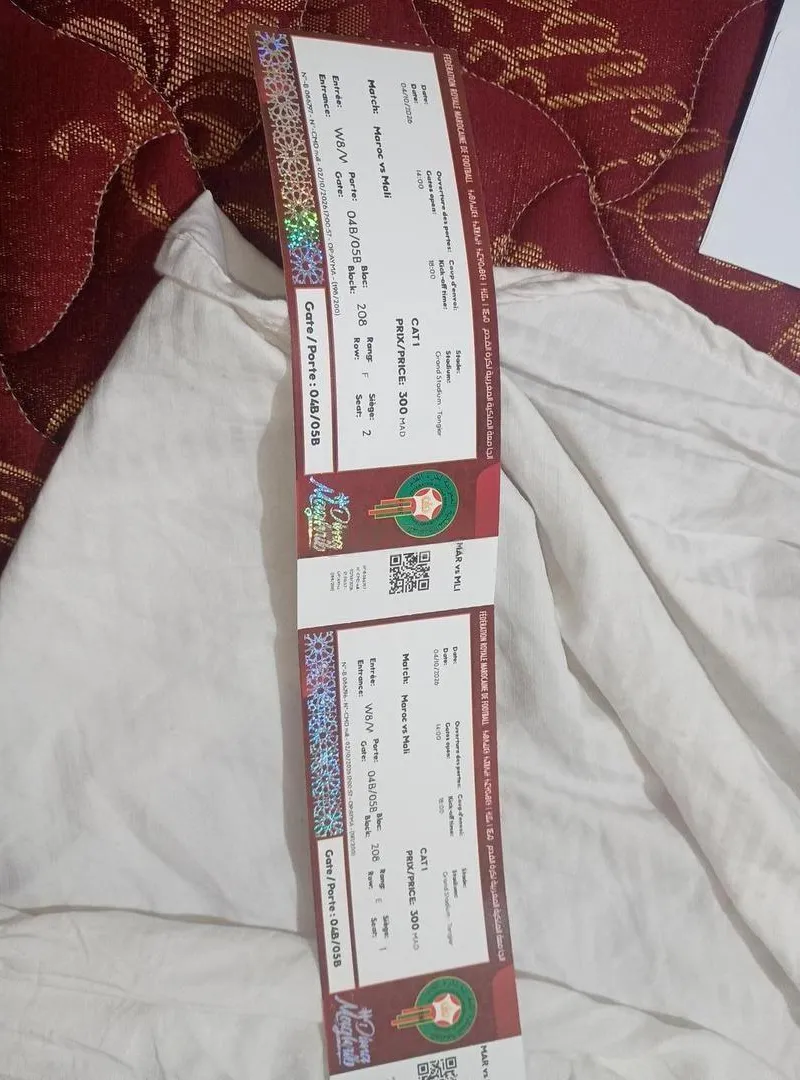 Billet de match Maroc vs Mali