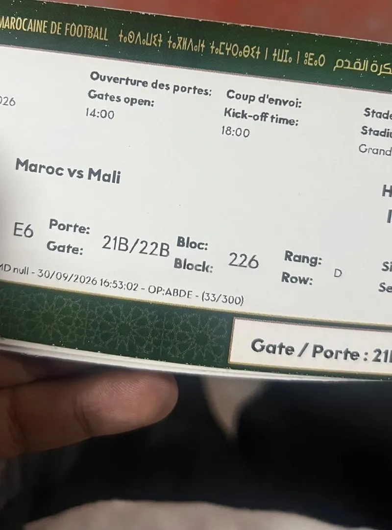 Billet Maroc Mali hospitalité
