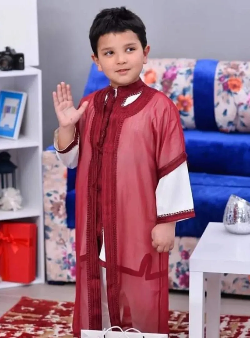 Jebba pour enfants avec selham et belgha 3 pièces