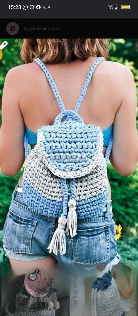 Sac à dos fait main