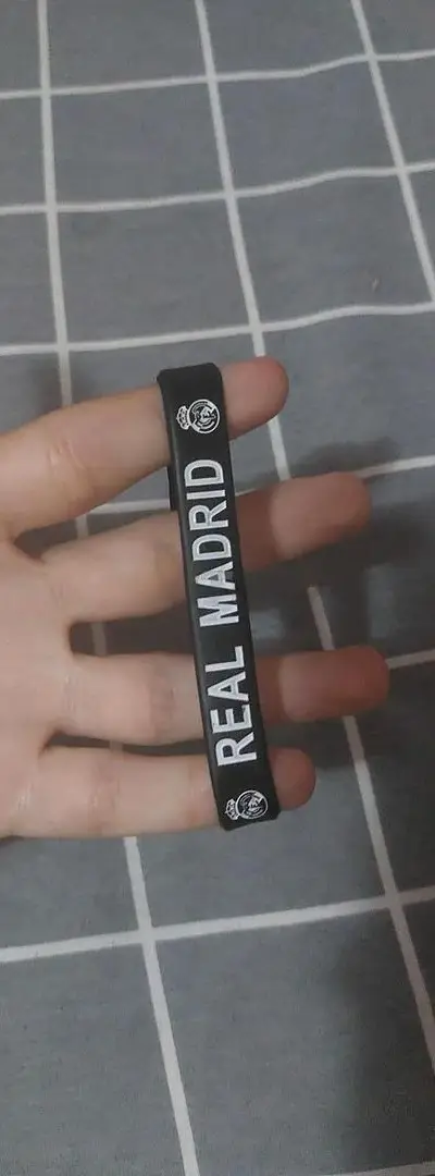 Bracelet Real Madrid noir sportif ⚽