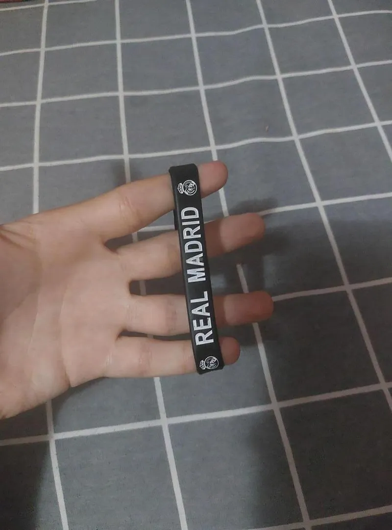 Bracelet Real Madrid noir sportif ⚽