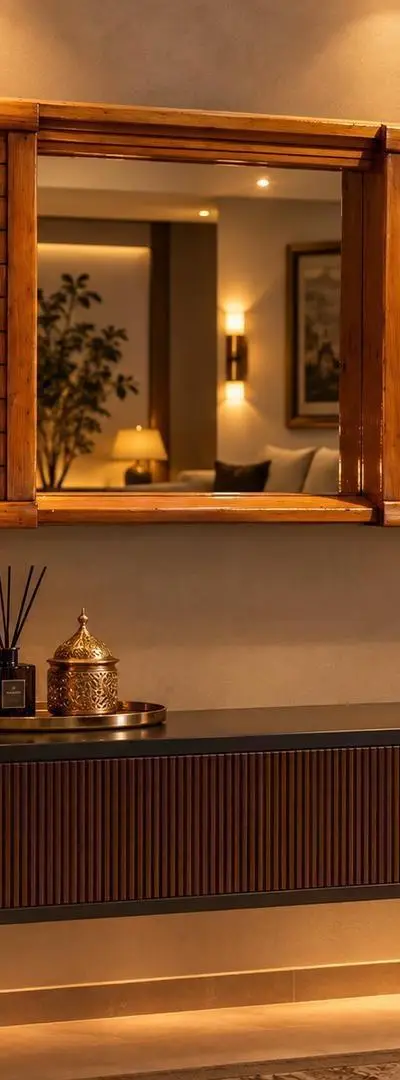 Miroir en bois