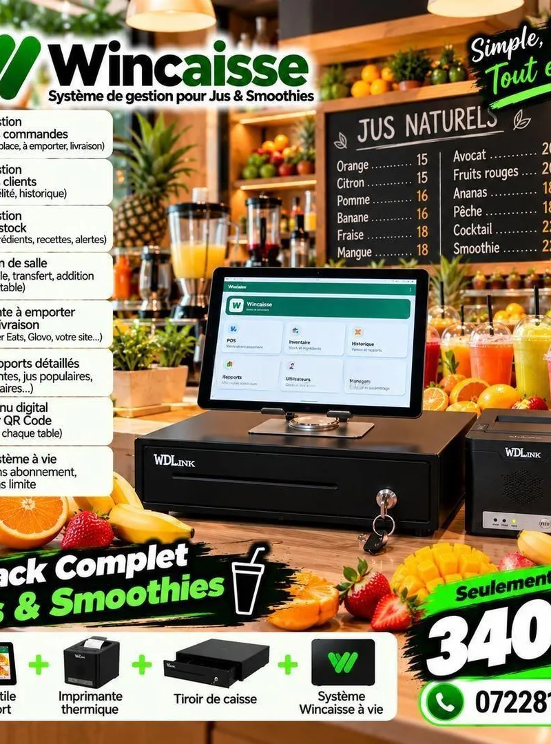 🚀 Caisse Enregistreuse POS 3400 DH