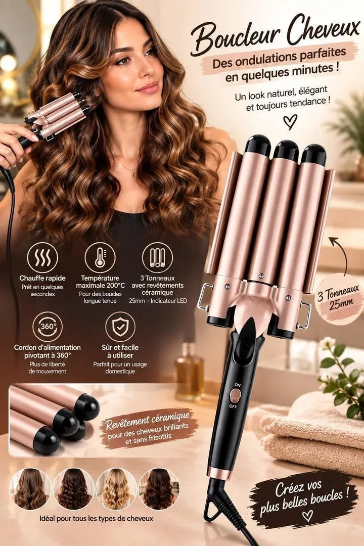 Appareil à onduler les cheveux – Boucleur Cheveux