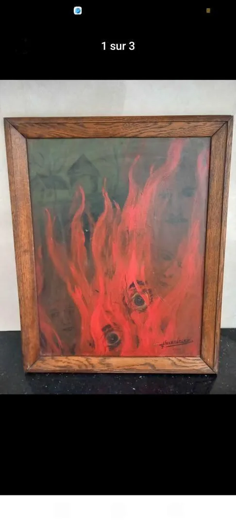 Peinture à l'huile originale signée Pays-Bas