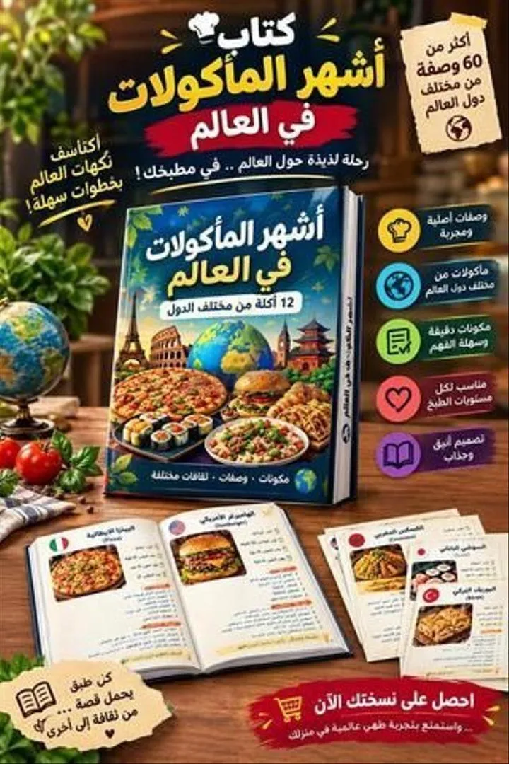 Livre des ingrédients des plats les plus célèbres du monde