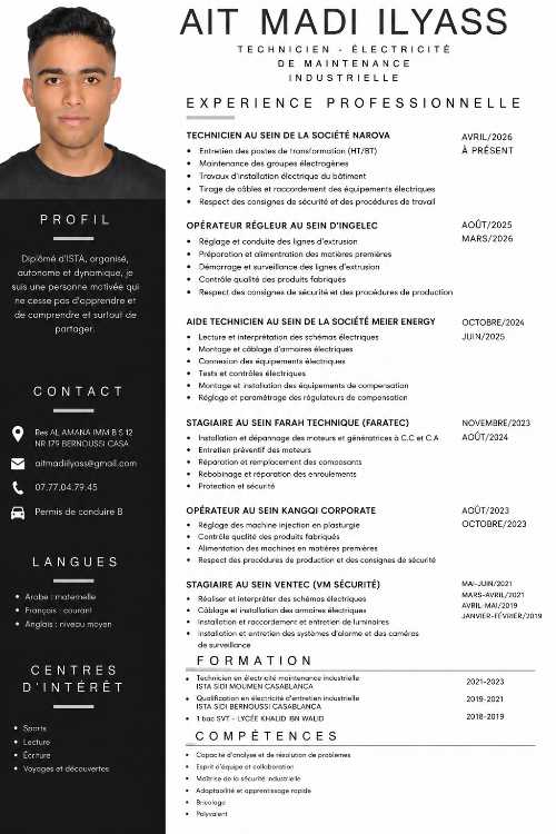 Technicien maintenance industrielle