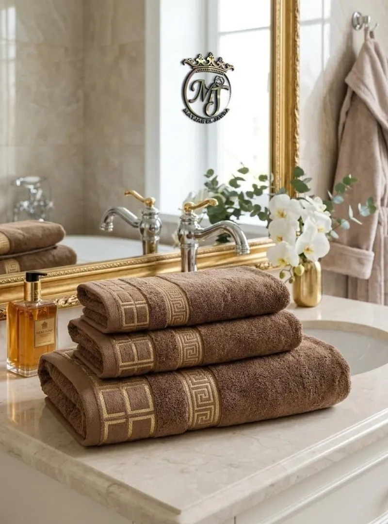 Serviettes de bain 3 pièces à prix abordable