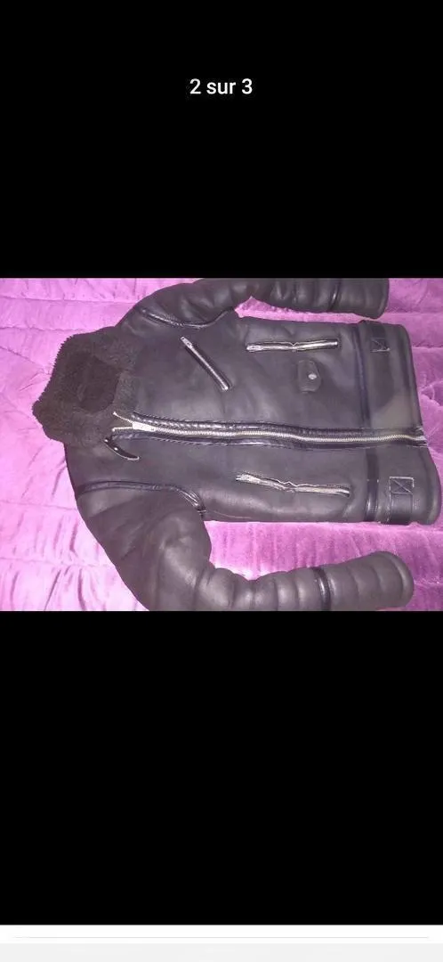 Veste Zara Dan avec fourrure à l'intérieur originale