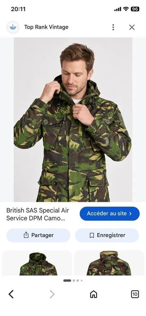 Veste de chasse randonnée camouflage UK
