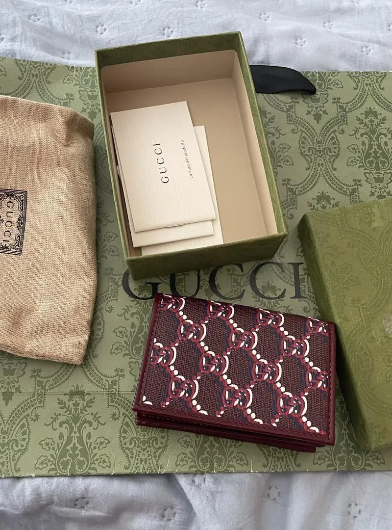 Portefeuille Gucci authentique avec reçu