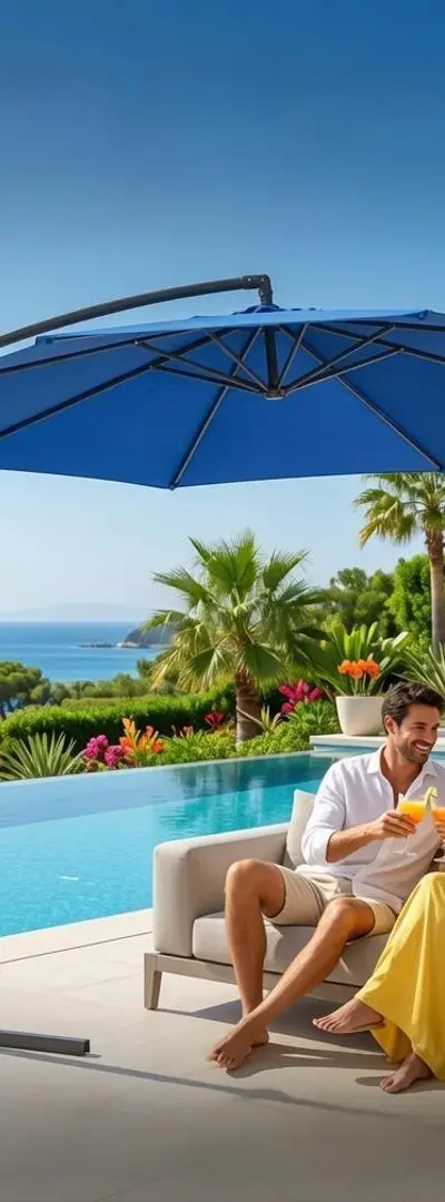 Parasol Déporté Inclinable Diamètre 3 M