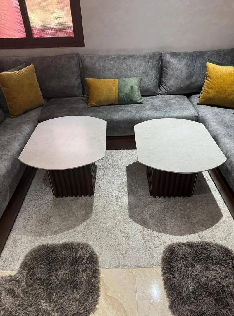✅2 table basse moderne en céramique