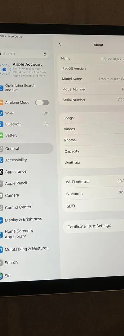 iPad mini 6 Wifi