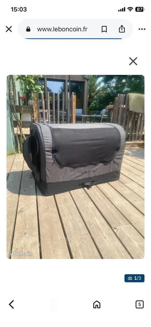Niche chien chasse slognac pliable