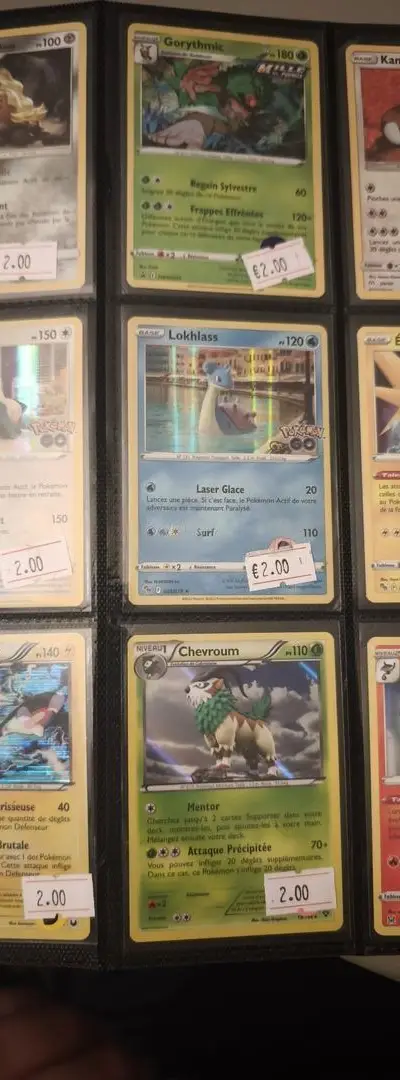 Vends lot de cartes Pokémon officielles en VF