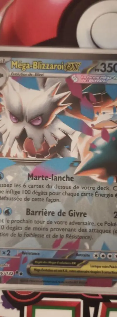 Carte Pokémon Méga-Blizzaroi EX 036/132 FR NEUF