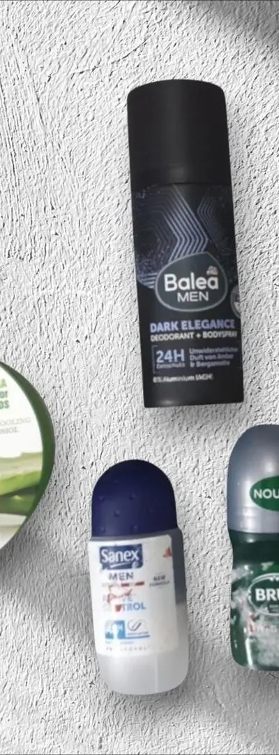 Déodorant et gel capillaire pour hommes
