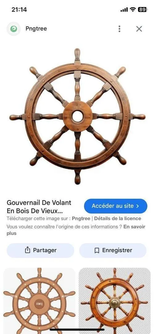 Gouvernail navire déco marin