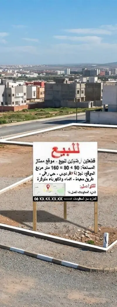 Lots de terrain à vendre à prix raisonnable, quartier Al Nahda Extension, Chichaoua
