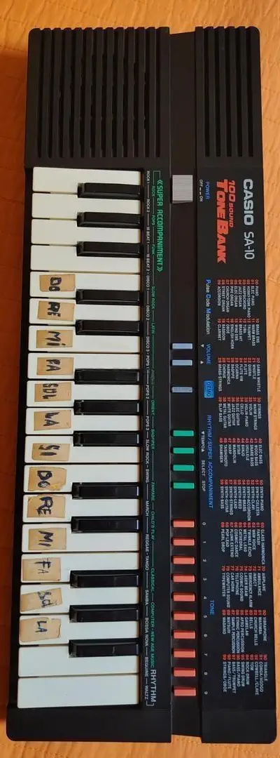 Clavier Musical Casio SA-10 Tone Bank Vintage