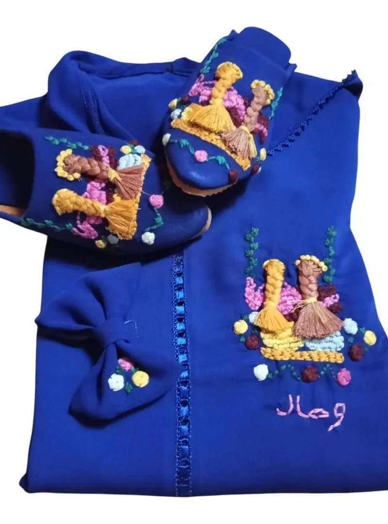 Djellaba bleue