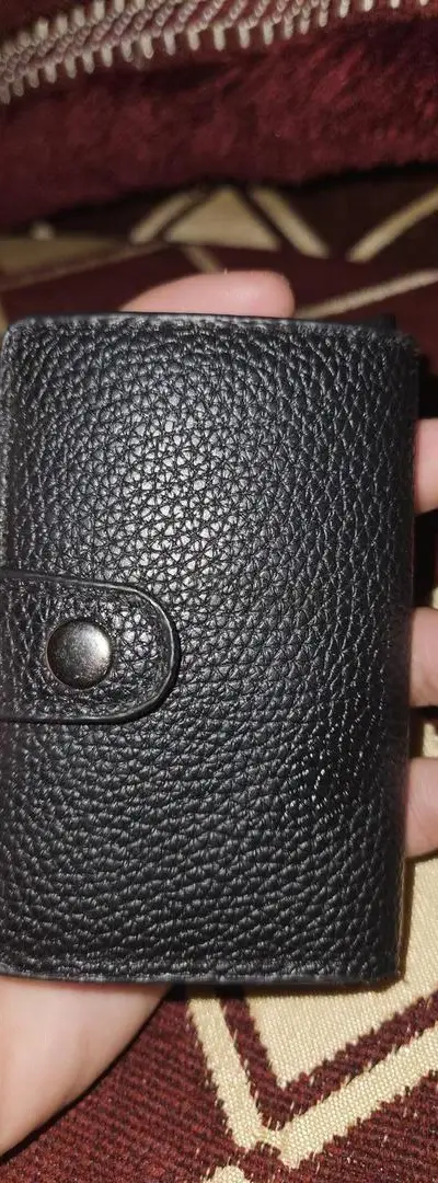 Portefeuille en cuir pour billets et cartes bancaires