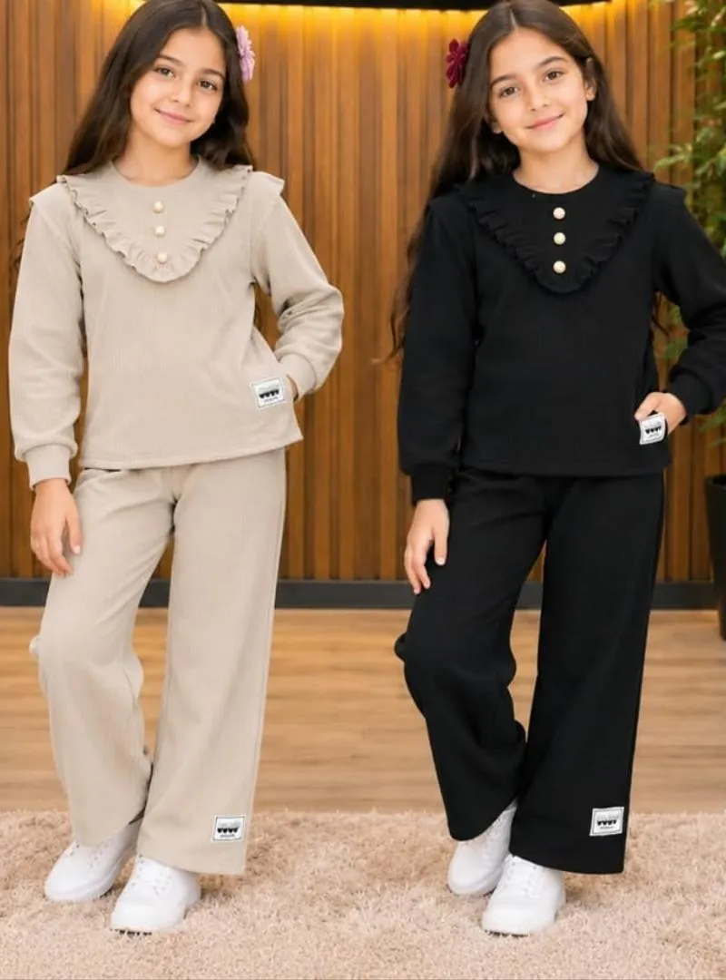 Le style chic pour votre fille 🌸 Ensemble élégant aux couleurs tendance