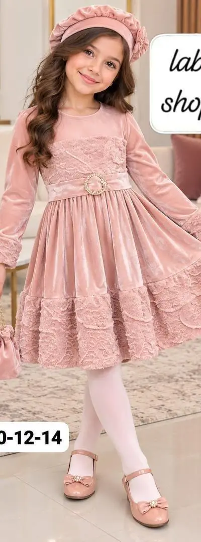 👑 Robe de fille élégante et tendance (Ensemble complet) ✨👗