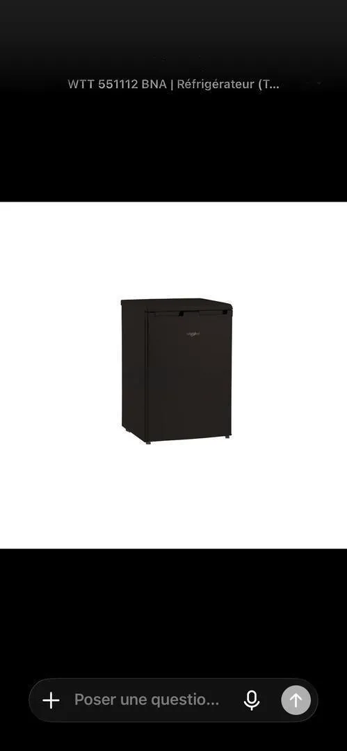 Mini frigo Whirlpool neuf