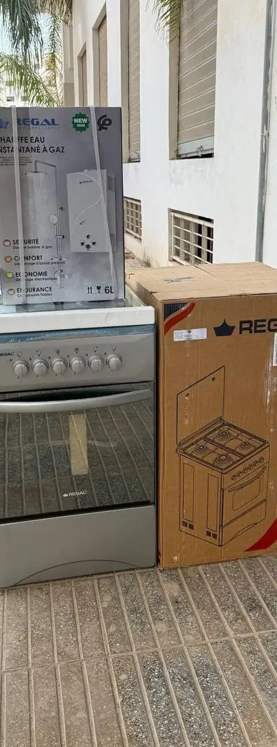 Pack cuisinière à gaz et chauffe-eau à gaz