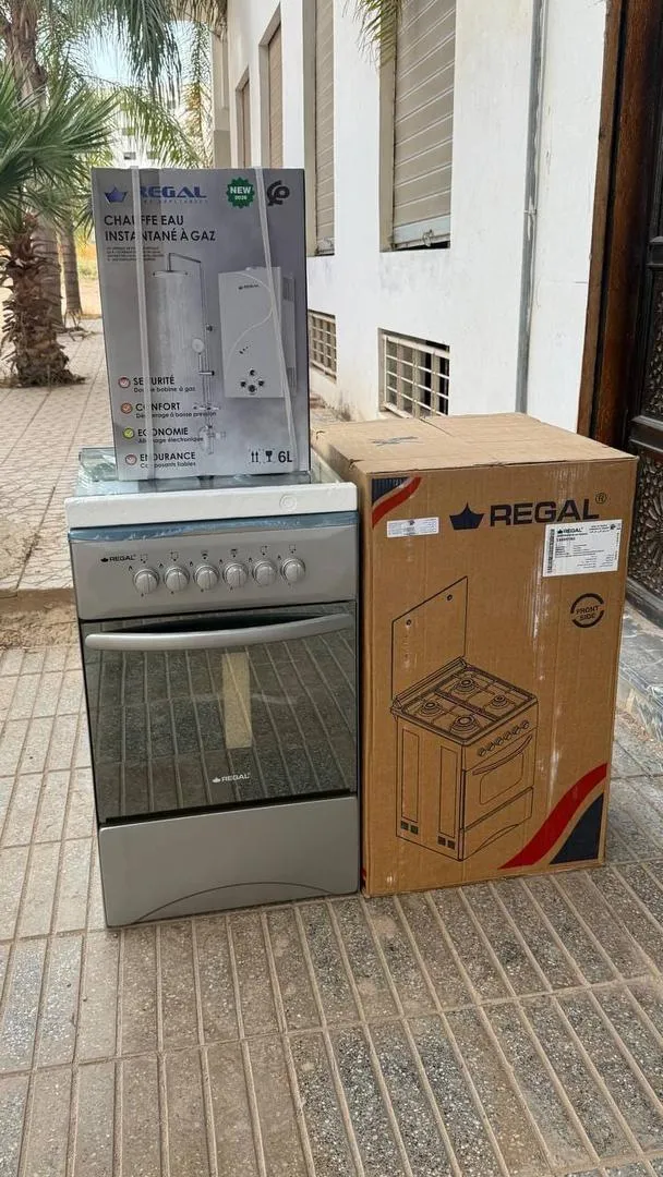 Pack cuisinière à gaz et chauffe-eau à gaz