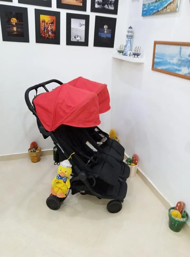 poussette jumeaux valise originale comme neuf