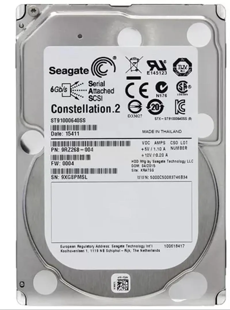 Disque Dur Seagate 1To 2.5 SAS 6G 7200 RPM Serveur