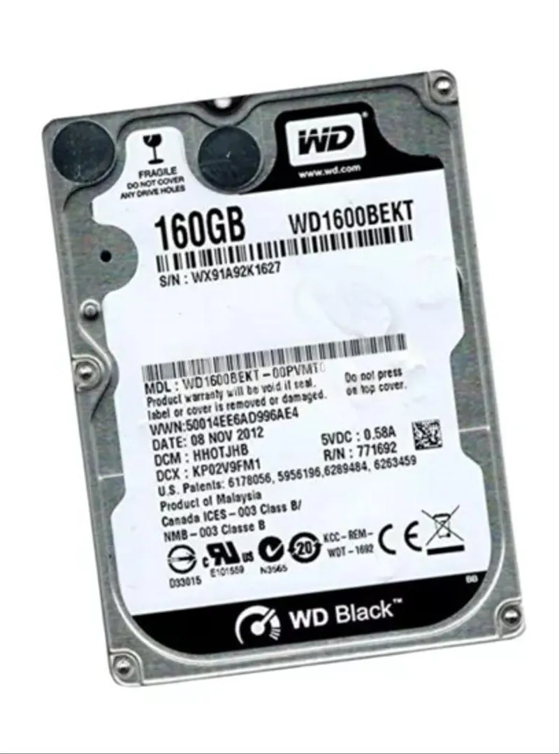 Disque Dur Interne WD 160Go 2.5 SATA 7200 RPM