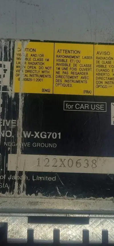 Poste radio JVC original