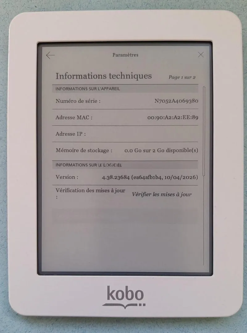 Liseuse Kobo Mini