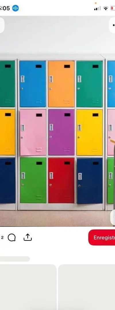 Vestiaire métallique/sport/école/prix usine