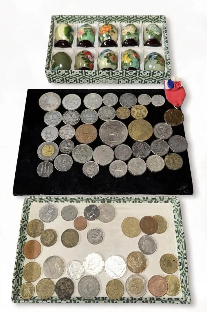 Collection ancienne de pièces de monnaie de différents pays à vendre 🥇