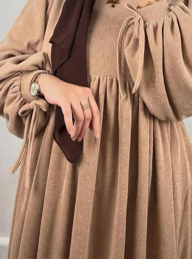 Robe d'hiver en velours côtelé 2026 - M à XXL