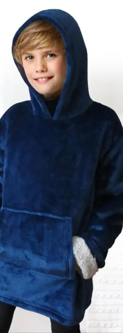 Sweat à capuche-couverture pour enfants 6-9 ans