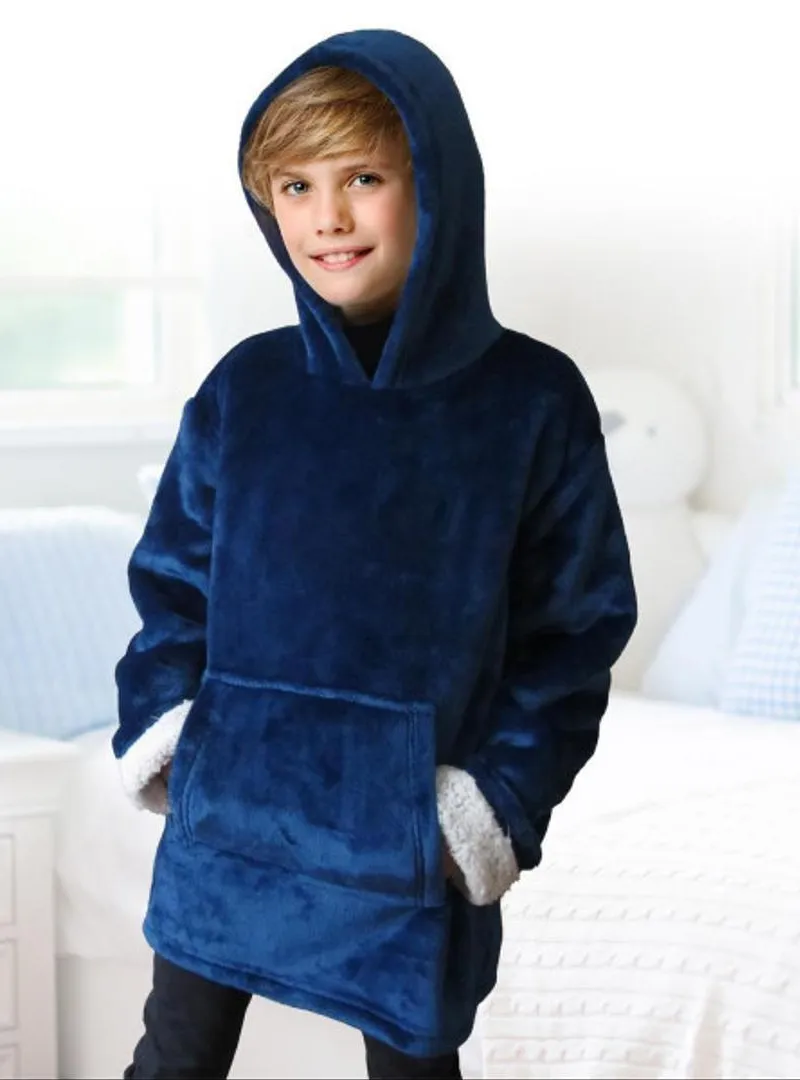 Sweat à capuche-couverture pour enfants 6-9 ans