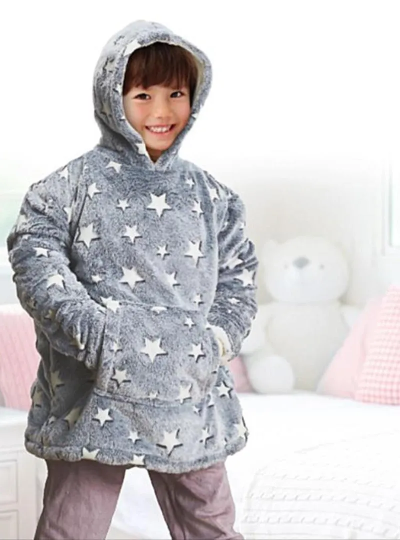 Sweat Plaid Phosphorescent Enfant 6-9 ans