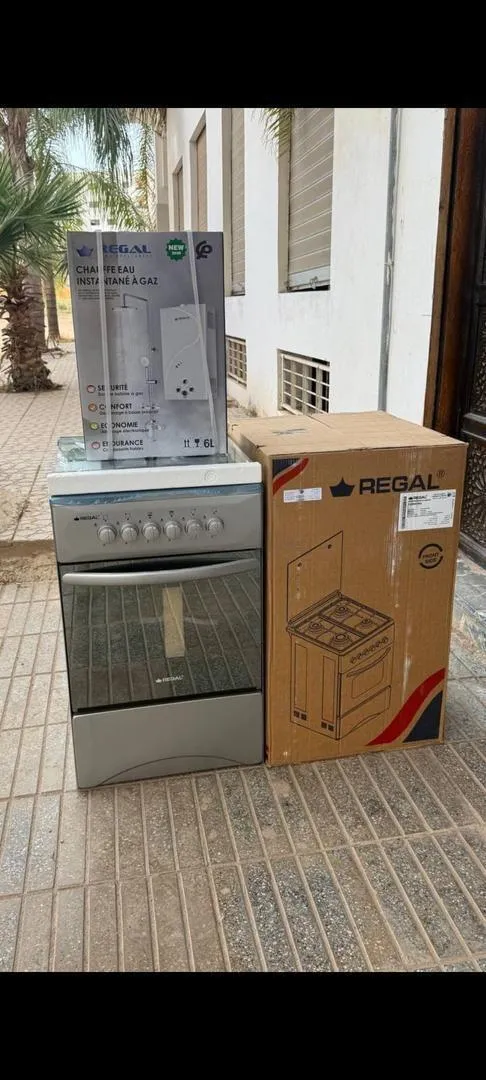 Pack cuisinière et chauffe-eau à gaz et livraison gratuite