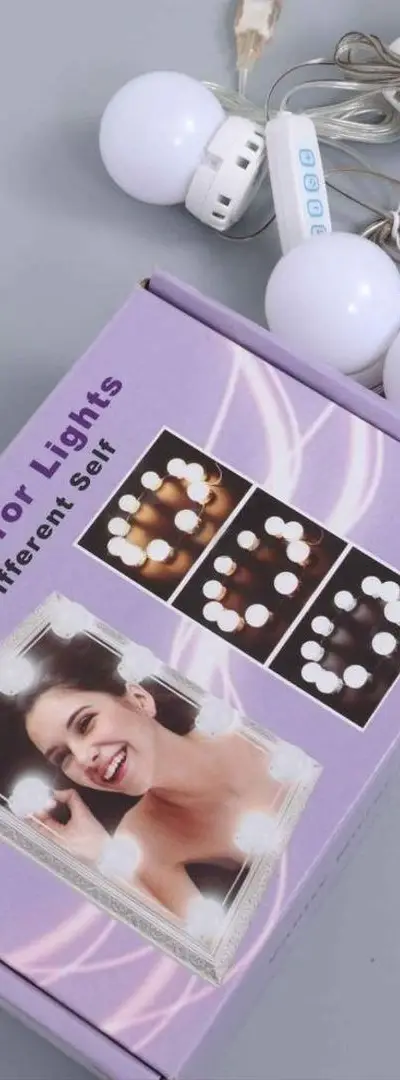 Éclairage miroir professionnel pour décorer votre coiffeuse.