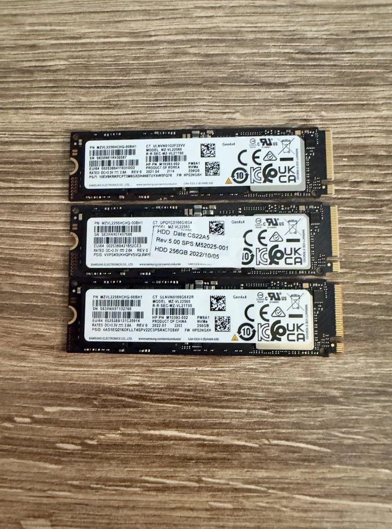 NVMe Samsung 256gb Gen4