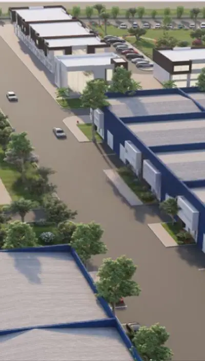 Hangar Industriel 375m² En Cours de Construction